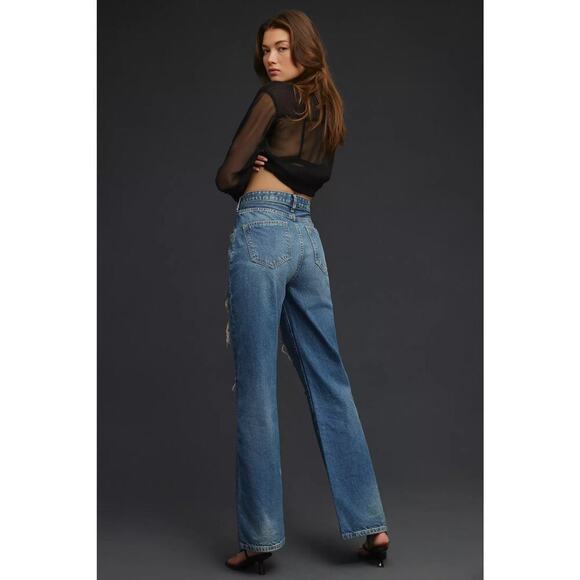 Anthropologie Pilcro The Joey High Rise Straight Jeans Size 27 - Picture 4 of 9